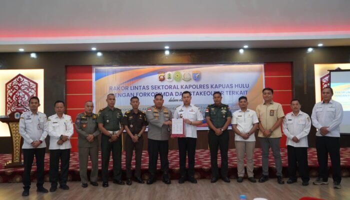 Tangani Aktivitas PETI di Kapuas Hulu, Kapolres Inisiasi Rakor Bersama Pemda dan Lintas Sektoral