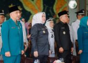 Bupati Musi Rawas Hj. Ratna Machmud Kukuhkan 13 Kepala Desa dan Ketua TP PKK Desa