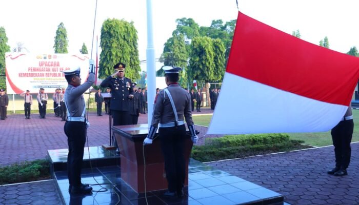 Kapolres Pekalongan Pimpin Upacara HUT ke-80 RI dengan Penuh Khidmat dan Semangat Nasionalisme