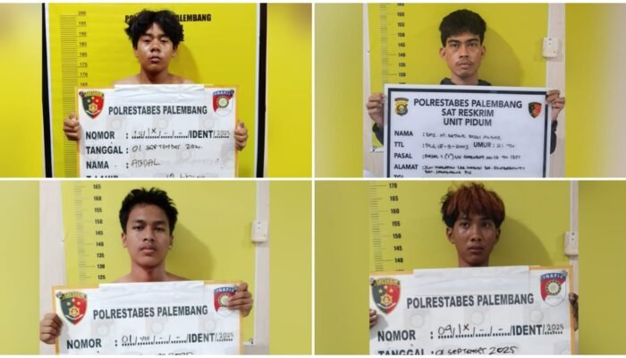 Gelagat Mencurigakan Saat Ikut Demo DPRD Sumsel, Empat Pemuda Diamankan