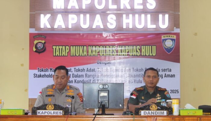 Jaga Keamanan Wilayah, Kodim 1206 Putussibau dan Polres Kapuas Hulu Perketat Patroli