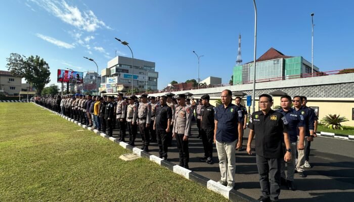 Dir Samapta Polda Sumsel Pimpin Apel Gelar Pasukan Operasi Aman Nusa I Musi 2025