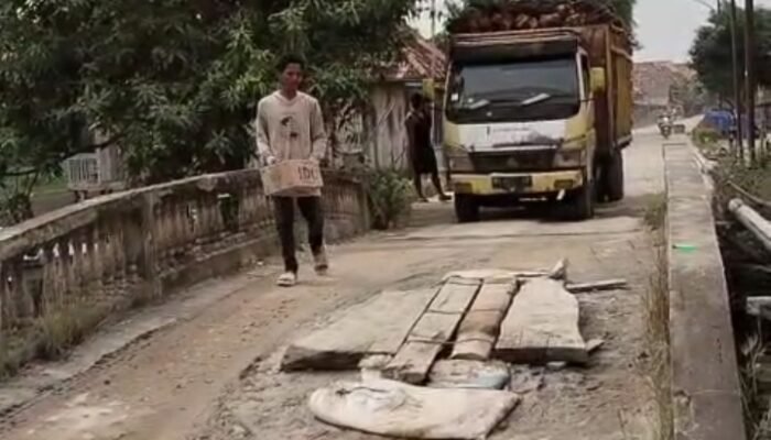 Jembatan Tapus Jebol Warga Desak Tindak Tegas Truk Sawit Bertonase Lebih