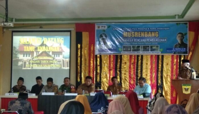 Pengembangan Objek Wisata Batu Badindiang Jadi Prioritas Di Musrenbang Nagari Tabek Patah