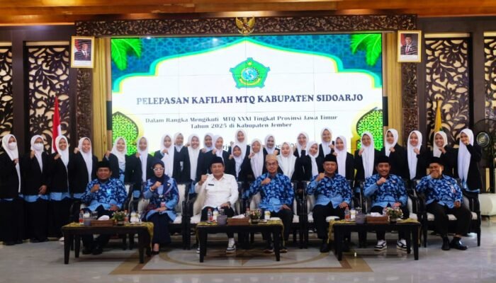 Pemkab Sidoarjo Lepas 54 Kontingen MTQ ke-XXXI Tahun 2025, Target Rebut Kembali Juara Umum