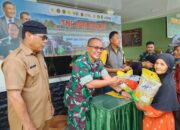 Koramil 401-04 Bayung Lencir Bersama Bulog Gelar Gerakan Pangan Murah