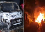 Mobil Warga Mesuji OKI Ludes Terbakar Saat Angkut Solar