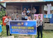 Polantas Kapuas Hulu Bagikan Bansos, Rayakan HUT Lalu Lintas Bhayangkara ke-70