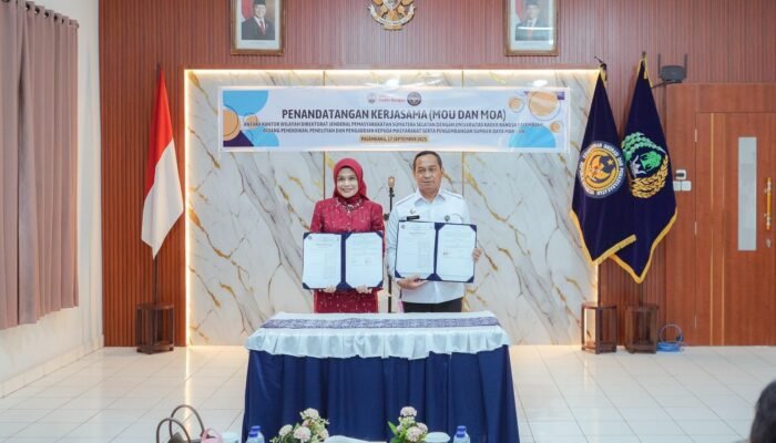 UKB Palembang dan Kanwil Ditjenpas Sumsel dan Tandatangani Kerja Sama di Bidang Pendidikan, Penelitian, dan Pengabdian Masyarakat