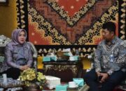 Bupati Musi Rawas Hj. Ratna Machmud Terima Audiensi Bank Mandiri Lubuklinggau di Pendopoan Rumah Dinas