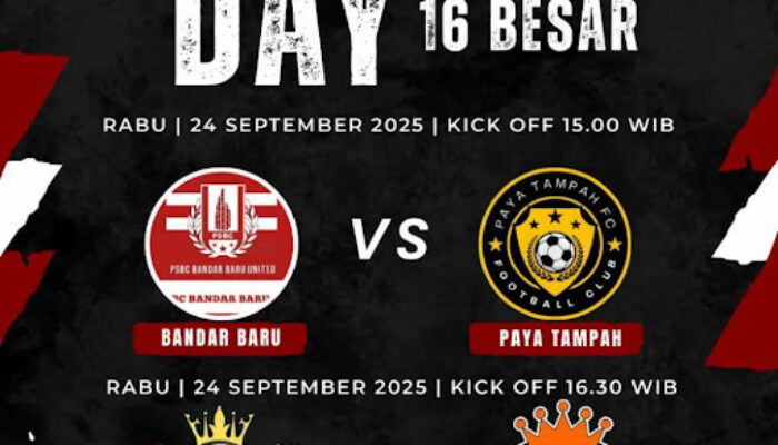 Ini Nama-nama Tim yang Lolos ke 16 Besar Piala Pemuda Paya Raja Cup 2025