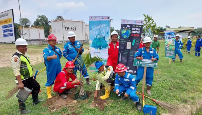 SKK Migas – KKKS Seleraya Merangin Dua Dukung “World CleanUp Day” dengan Aksi Bersih dan Penanaman Pohon di Lokasi Kerja Block Station