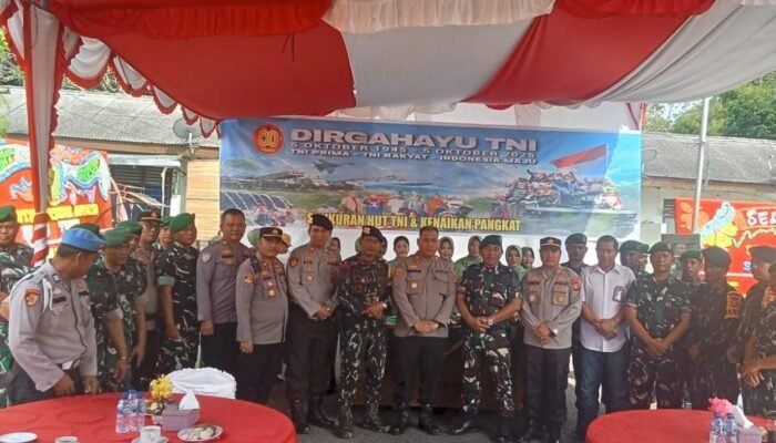 Koramil 404-03/Pendopo Gelar Syukuran HUT ke-80 TNI
