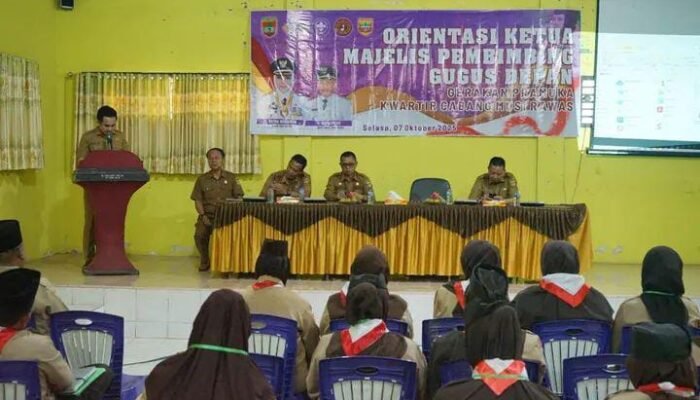 Kepala Dinas Pendidikan Musi Rawas Resmi Buka Kegiatan Orientasi Ketua Mabigus Pramuka