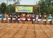 Dukung Program Ketahanan Pangan, Pemdes Sukamaju Bersama Bumdes Mandiri Jaya Tanam Jagung