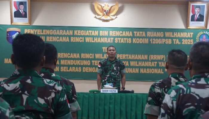 Kodim 1206 Putussibau Perkuat Pertahanan dengan Pembinaan Tata Ruang Wilayah