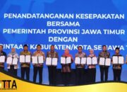 Bupati Tulungagung Tandatangani Nota Kesepakatan Restorative Justice dan Pembangunan Daerah Bersama Kejaksaan se-Jatim
