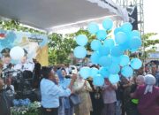 Pameran HUT Kota Prabumulih Resmi Dibuka, Wako dan Ketua TP PKK bersama Unsur Forkopimda Lepas Balon ke Udara