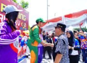 Antusias Bersama Atlit, Bupati Bupati HM. Toha Tohet Semarakkan Porprov XV