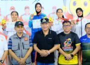 Bupati Muba HM Toha Kobarkan Semangat Atlet, Saksikan Langsung Laga Tinju dan Karate Porprov XV