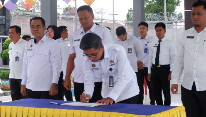 Terbebas Praktik Halinar Lapas Kayuagung Deklarasikan Komitmen Integritas
