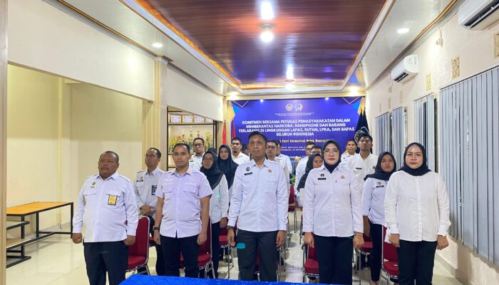 Rutan Kelas I Palembang ‘Tandatangani’ Komitmen Bersama Petugas Pemasyarakatan Se-Indonesia