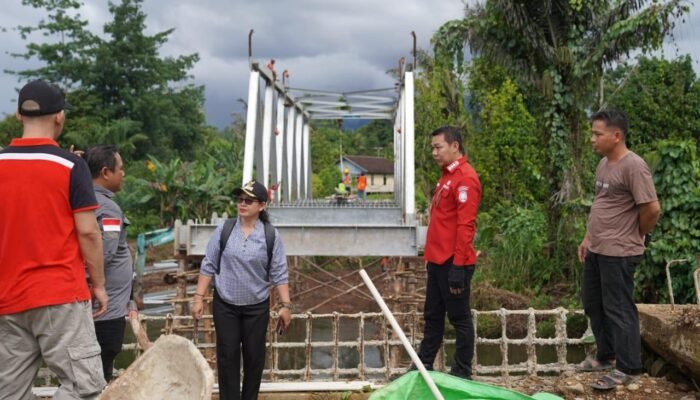 Pembangunan Jembatan Sungai Peniung Masih ‘Dikebut’