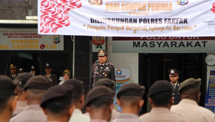 Polres Fakfak Gelar Upacara Peringatan Hari Sumpah Pemuda ke-97