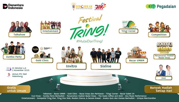 Kamu Suka Investasi Emas? Wajib Datang ke Pegadaian Festival Tring! 2025 di PTC Mall