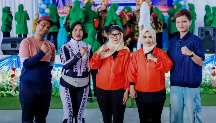 Berkolaborasi Bersama Disparpora, PORWASI Aceh Tamiang Gelar Lomba Senam Kreasi