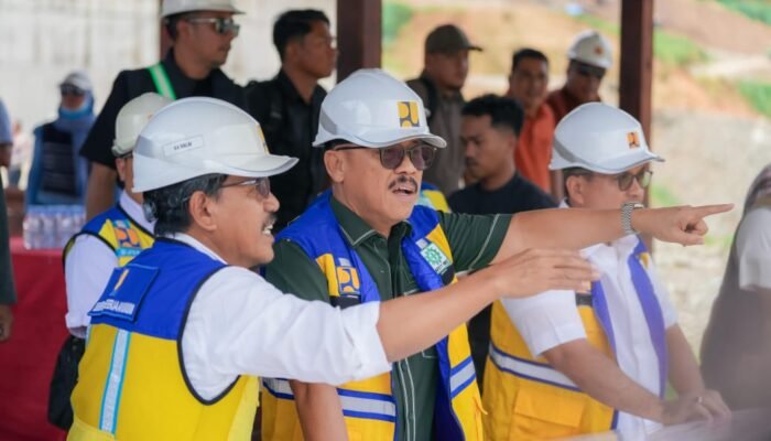 Gubernur Suhardi Duka Tinjau Proyek Bendungan Budong-budong, Target Rampung 2027