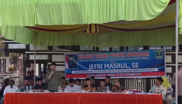 Jefri Masrul Sosialisasikan Perda Ketahanan Keluarga di Lintau Buo