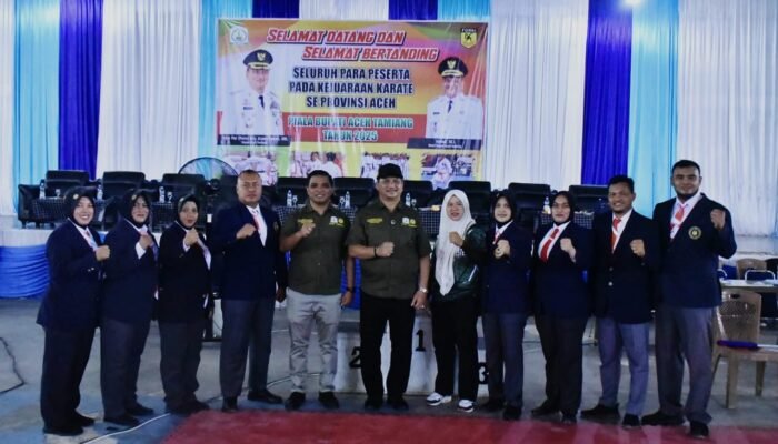 Buka Kejuaraan Karate Se-Aceh, Bupati Aceh Tamiang Tekankan Sportifitas
