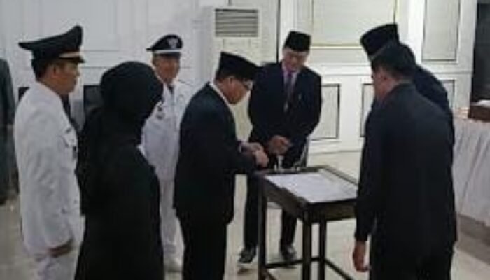 Wabup Iwan Tuaji Lantik 35 Pejabat Pemkab PALI, Tiga Camat Berganti