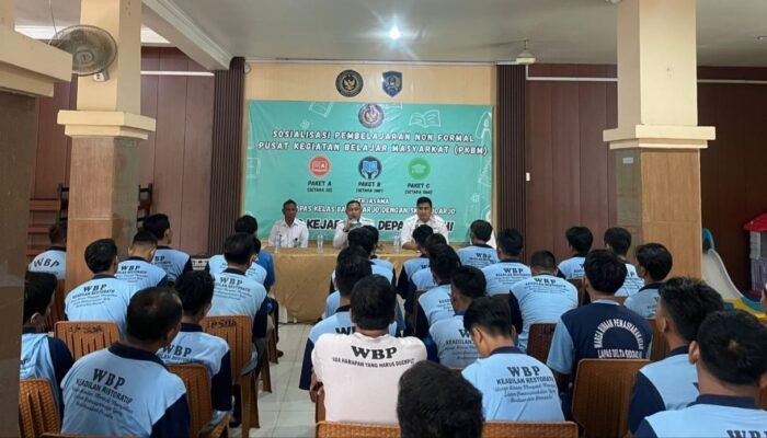 Lapas Kelas IIA Sidoarjo Sosialisasi Program PKBM Kejar Paket A, B, C Bagi Warga Binaan