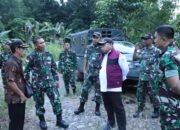 Dandim 1206 Putussibau Tinjau Lokasi Pembangunan Koperasi Desa Merah Putih