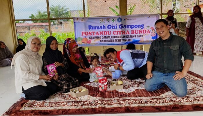 Momentum HKN, Pertamina EP Rantau Dukung Rumoh Gizi Gampong Atasi Stunting