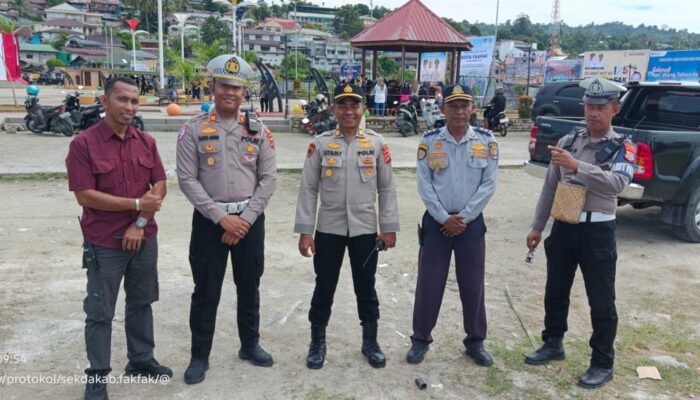Malam Hiburan HUT Fakfak ke-125, Polres Terapkan Rekayasa Lalu Lintas