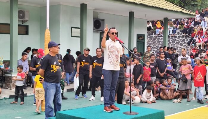 Baharudin Lahadalia Umumkan Turnamen Bola Voly HUT Kota Fakfak