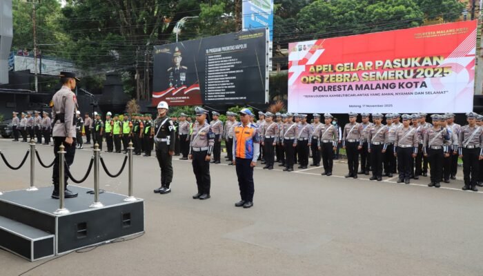 Polresta Malang Kota Gelar Ops Zebra Semeru 2025