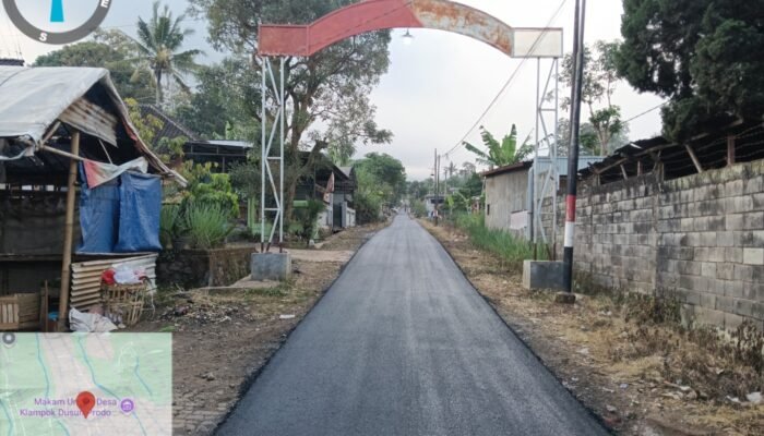 Kembali Mulus, DPUBM Kabupaten Malang Rampungkan Jalan Desa Klampok Kecamatan Singosari