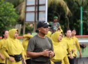 Kodim 1206 Putussibau Gelar Senam Jum’at Ceria Bakar Semangat dan Tingkatkan Kebugaran