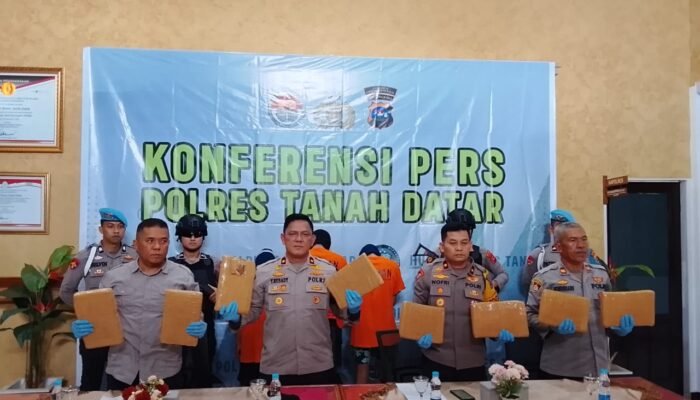 Satres Narkoba Polres Tanah Datar Berhasil Amankan 27 Paket Besar Ganja