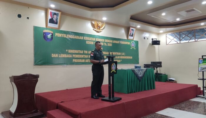 Perkuat Sinergi Pembangunan Kapuas Hulu, Kodim 1206 Putussibau Gelar Komsos Bersama Aparat