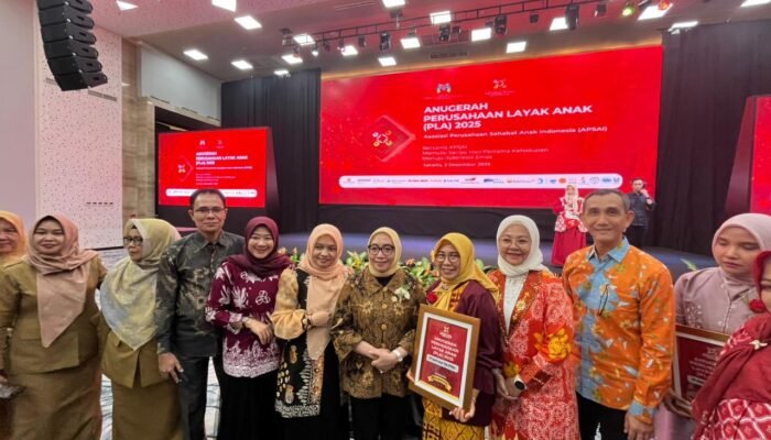 Komitmen pada Hak Anak, PTBA Sabet Anugerah Perusahaan Layak Anak Tingkat Nindya