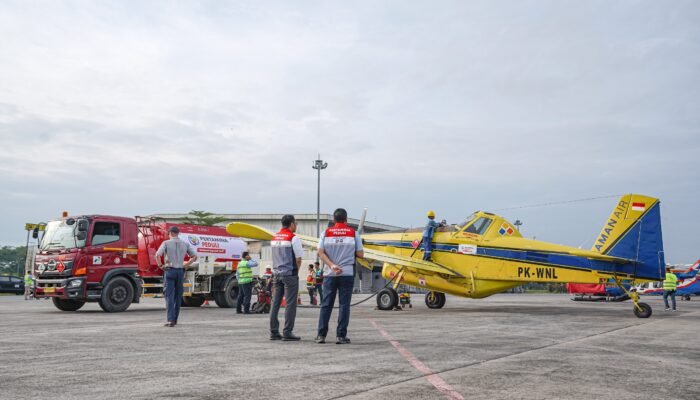 Pertamina Kirim BBM ke Bener Meriah Gunakan Pesawat Air Tractor Berangkat Pukul 08.08 WIB dari Kualanamu