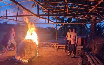 Tindaklanjuti Dumas Sabung Ayam, Polsek Jabon Bongkar Arena Judi di Desa Trompoasri