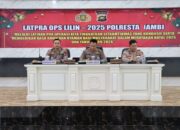 Kapolresta Jambi Pimpin Latpraops Lilin 2025, Siapkan Pengamanan Nataru