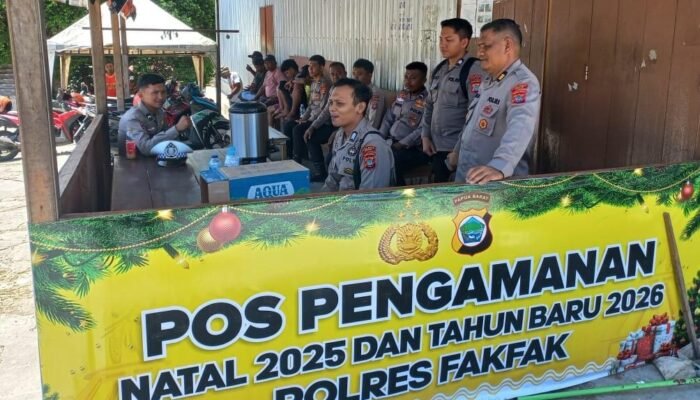 Kapolres Fakfak Tegaskan Keberadaan Pos Pam dan Pos Yan Untuk Keamanan Nataru