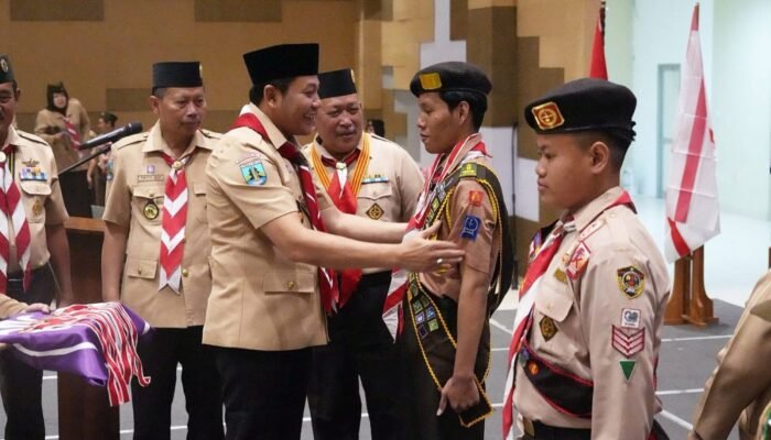 Semangat Generasi Muda, Bupati Sidoarjo Subandi Lantik Pramuka Garuda 2025 di MPP